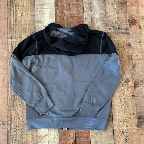Nike Air Jordan Boys Hoodie Black & Gray Zip-Up Size L 10-12Y - Picture 11 of 11
